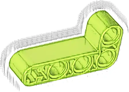 Technic, Liftarm, Modified Bent Thick L-Shape 2 x 4