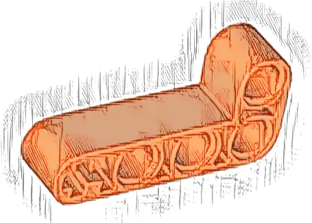 Technic, Liftarm, Modified Bent Thick L-Shape 2 x 4