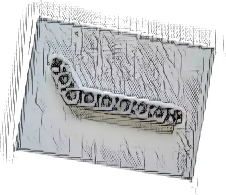 Technic, Liftarm, Modified Bent Thick 1 x 9 (7 - 3)