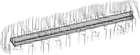 Train, Track Rail Straight 16L (no slots, no tapered ends)