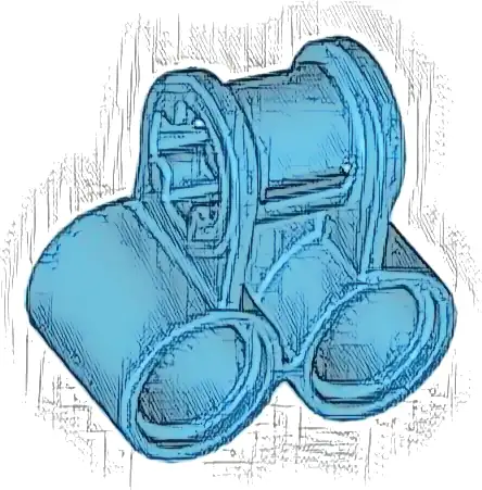Technic, Axle and Pin Connector Perpendicular Double
