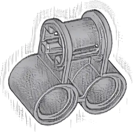 Technic, Axle and Pin Connector Perpendicular Double