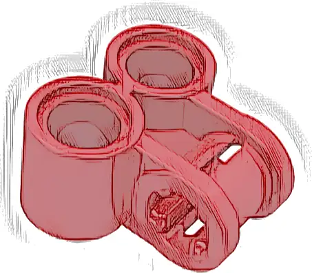 Technic, Axle and Pin Connector Perpendicular Double