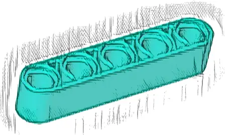 Technic, Liftarm Thick 1 x 5