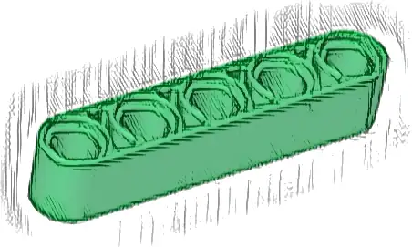 Technic, Liftarm Thick 1 x 5