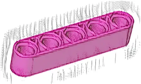 Technic, Liftarm Thick 1 x 5