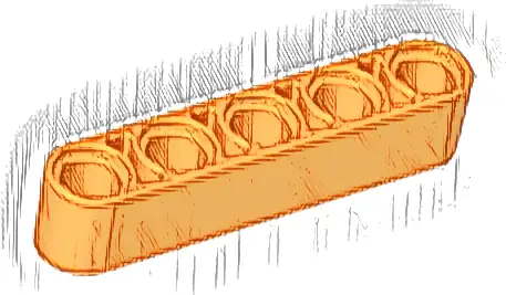 Technic, Liftarm Thick 1 x 5