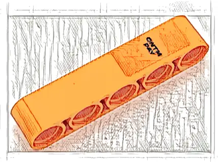 Technic, Liftarm Thick 1 x 5 with Black 'QNTM PAY' Pattern (Sticker) - Set 42141 (First Version)