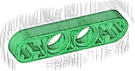 Technic, Liftarm Thin 1 x 4 - Axle Holes