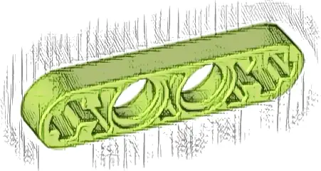 Technic, Liftarm Thin 1 x 4 - Axle Holes