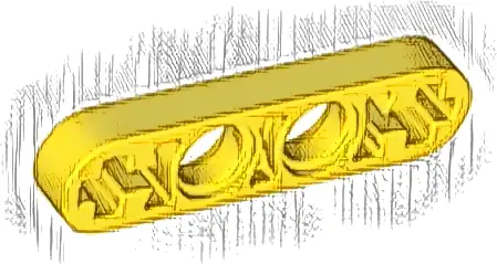 Technic, Liftarm Thin 1 x 4 - Axle Holes