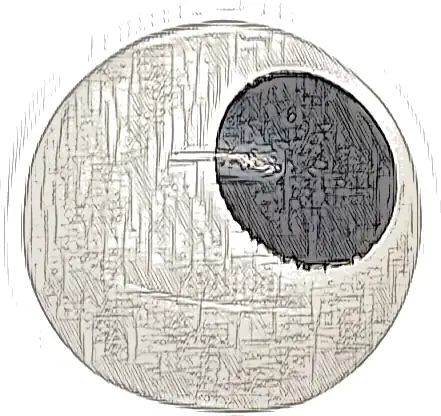 Technic Ball Joint with Black Dot Large Pattern