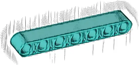 Technic, Liftarm Thick 1 x 7