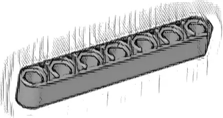 Technic, Liftarm Thick 1 x 7
