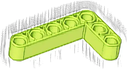 Technic, Liftarm, Modified Bent Thick L-Shape 3 x 5