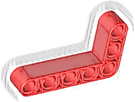 Technic, Liftarm, Modified Bent Thick L-Shape 3 x 5