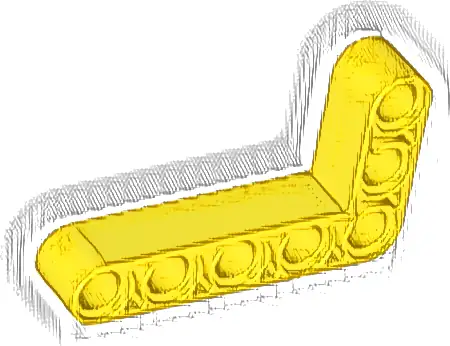 Technic, Liftarm, Modified Bent Thick L-Shape 3 x 5