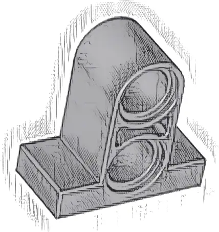 Technic, Pin Connector Plate 1 x 2 x 1 2/3 with 2 Holes (Double on Top)