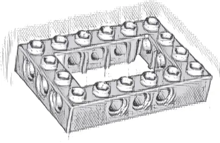 Technic, Brick 4 x 6 Open Center