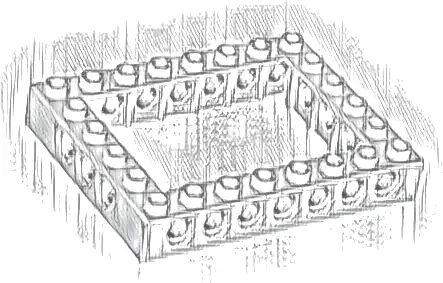 Technic, Brick 6 x 8 Open Center