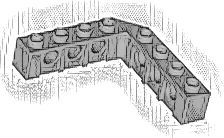 Technic, Brick 5 x 5 Right Angle (1 x 4 - 1 x 4)