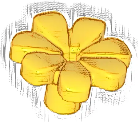 Plant Flower with Bar and Small Pin Hole