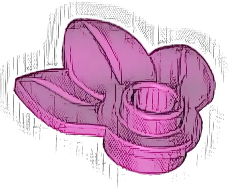 Plant Plate, Round 1 x 1 with 3 Layered Leaves