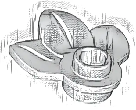 Plant Plate, Round 1 x 1 with 3 Layered Leaves