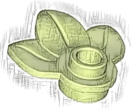 Plant Plate, Round 1 x 1 with 3 Layered Leaves