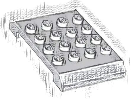 Wedge 4 x 6 x 2/3 Double