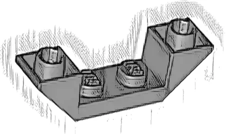 Slope, Inverted 45 4 x 1 Double