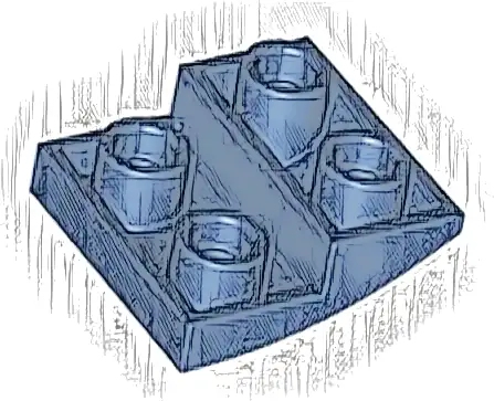 Slope, Curved 2 x 2 x 2/3 Inverted