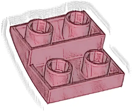 Slope, Curved 2 x 2 x 2/3 Inverted