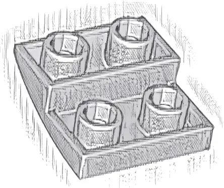 Slope, Curved 2 x 2 x 2/3 Inverted