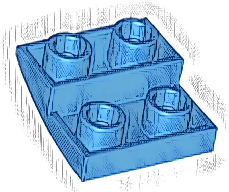 Slope, Curved 2 x 2 x 2/3 Inverted