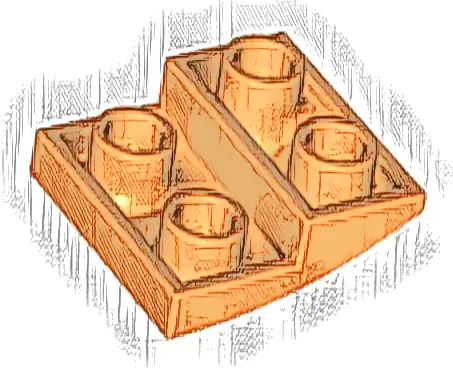 Slope, Curved 2 x 2 x 2/3 Inverted