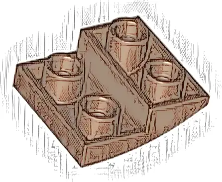 Slope, Curved 2 x 2 x 2/3 Inverted
