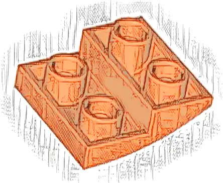 Slope, Curved 2 x 2 x 2/3 Inverted