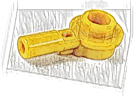 Bar   1L with 1 x 1 Round Plate with Hollow Stud