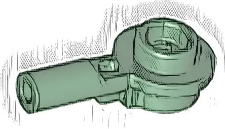 Bar   1L with 1 x 1 Round Plate with Hollow Stud