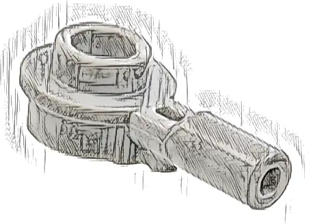 Bar   1L with 1 x 1 Round Plate with Hollow Stud