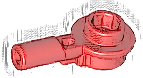 Bar   1L with 1 x 1 Round Plate with Hollow Stud