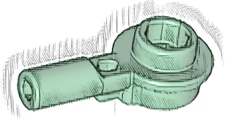 Bar   1L with 1 x 1 Round Plate with Hollow Stud