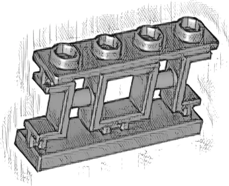 Fence 1 x 4 x 2 Ornamental Asian Lattice with Square and 4 Studs