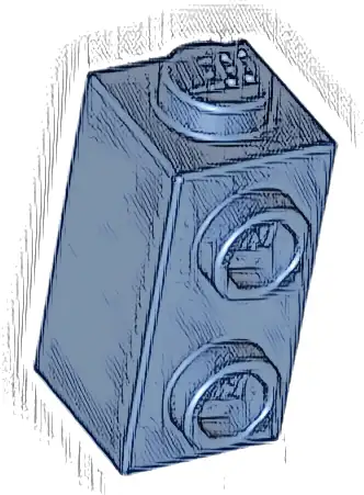 Brick, Modified 1 x 1 x 1 2/3 with Studs on Side