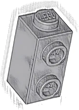 Brick, Modified 1 x 1 x 1 2/3 with Studs on Side