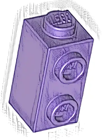 Brick, Modified 1 x 1 x 1 2/3 with Studs on Side