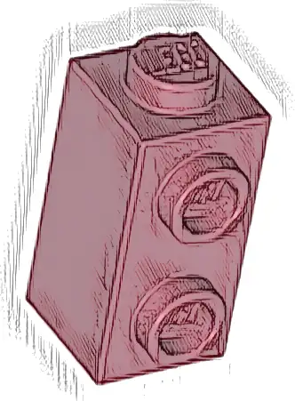 Brick, Modified 1 x 1 x 1 2/3 with Studs on Side