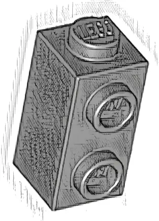 Brick, Modified 1 x 1 x 1 2/3 with Studs on Side