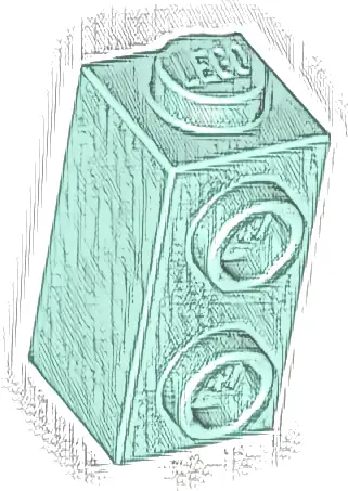 Brick, Modified 1 x 1 x 1 2/3 with Studs on Side